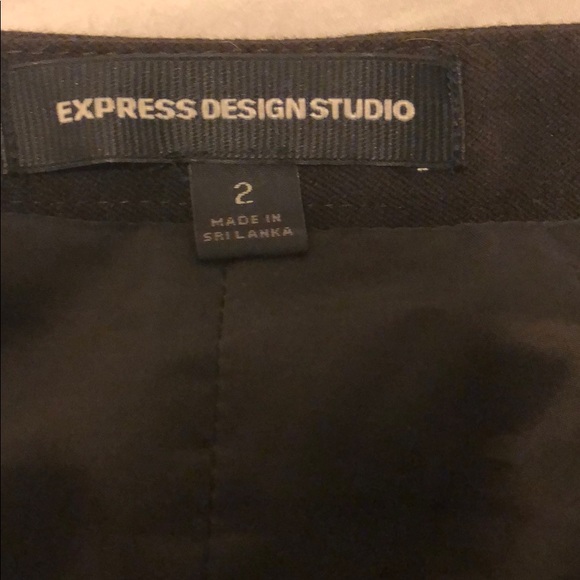 Express pencil skirt. Size 2. Dark brown. - Picture 3 of 3